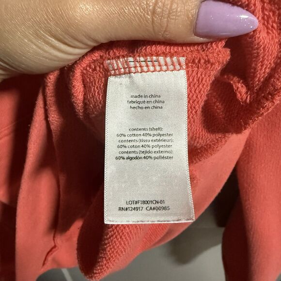 Onia Men Hooded Sweatshirt Kangaroo Pocket Casual Lounge Pink Medium - Picture 6 of 7